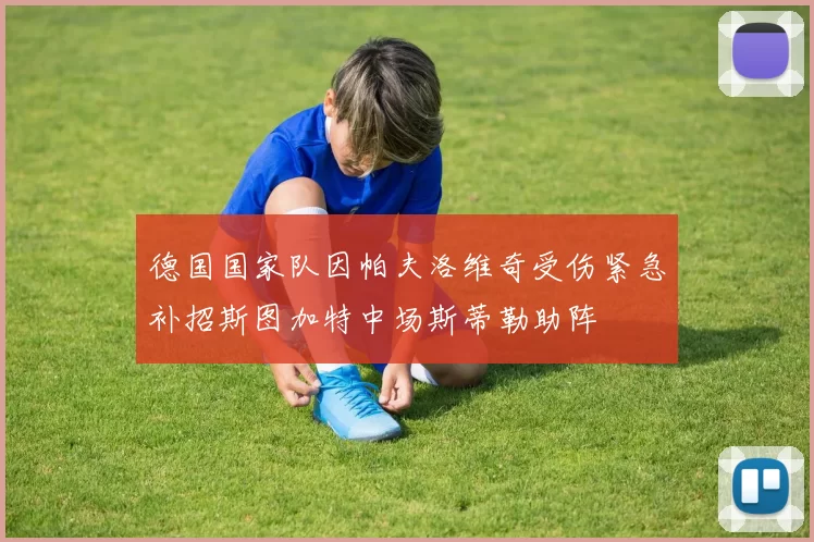 德国国家队因帕夫洛维奇受伤紧急补招斯图加特中场斯蒂勒助阵